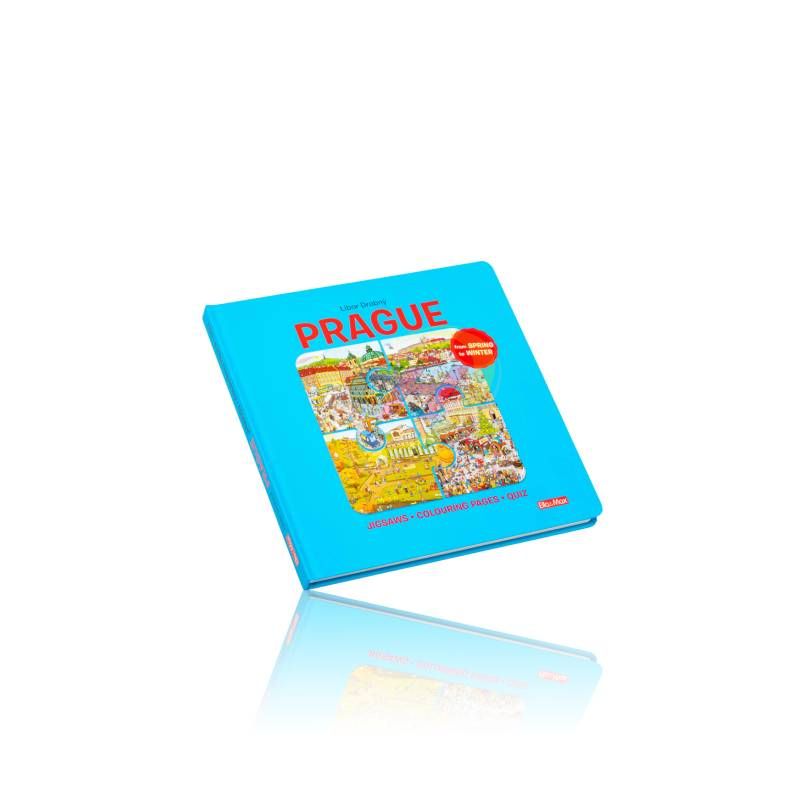 Custom Prague Theme Jigsaw Puzzle Book - Travel Scenery Interactive Puzzle for Adults & Kids