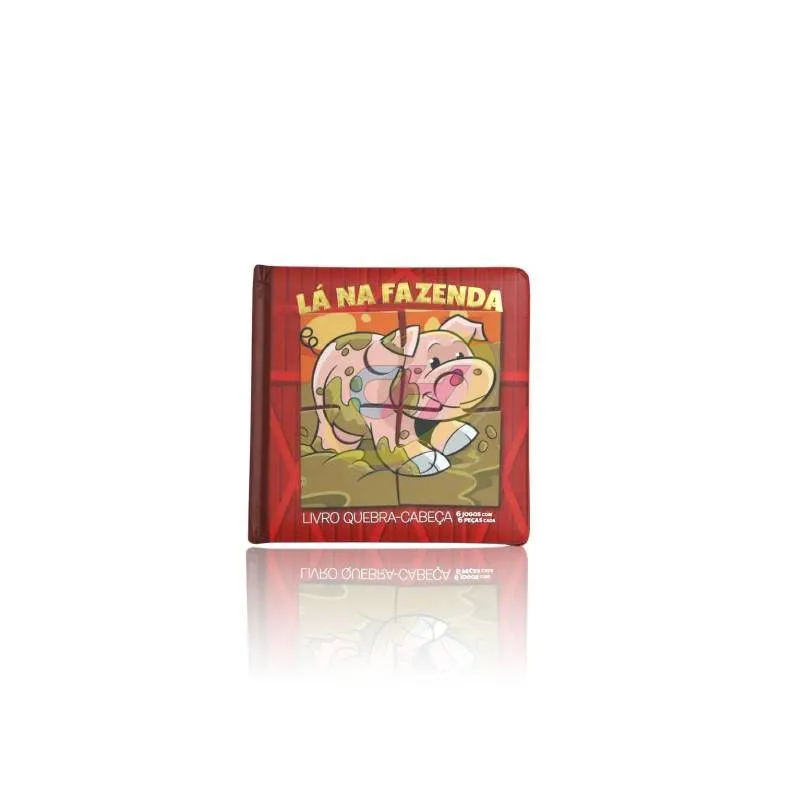 Custom Farm Theme Kids Board Book - Portuguese Early Education Interactive Book for Toddlers