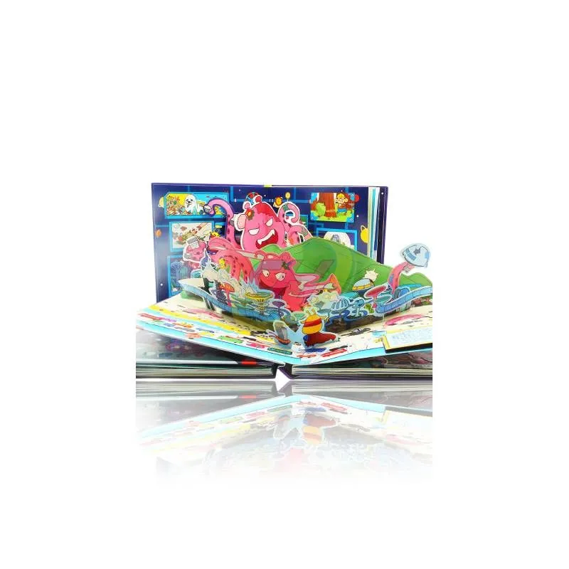 Cartoon Fun Animal 3D Pop-Up Book: Interactive Enlightenment Lift-the-Flap Book for 3-6 Years Old