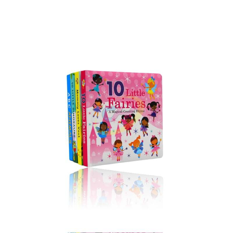 10 Little Fairies & Dinosaurs Tear-Resistant Board Book: Counting Learning Interactive Picture Book for 0-3 Years Old