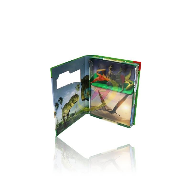 Dinosaur Themed Pop-Up Board Book - Interactive Children's 3D Educational Book