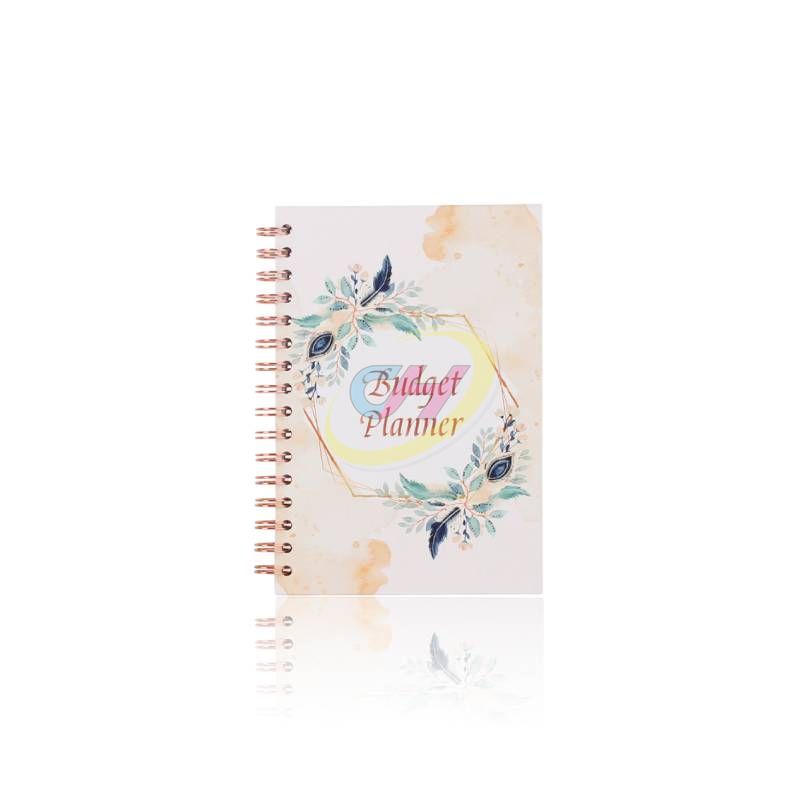 Pastel Floral Spiral Notebook - Matte Laminated CMYK Printed Journal