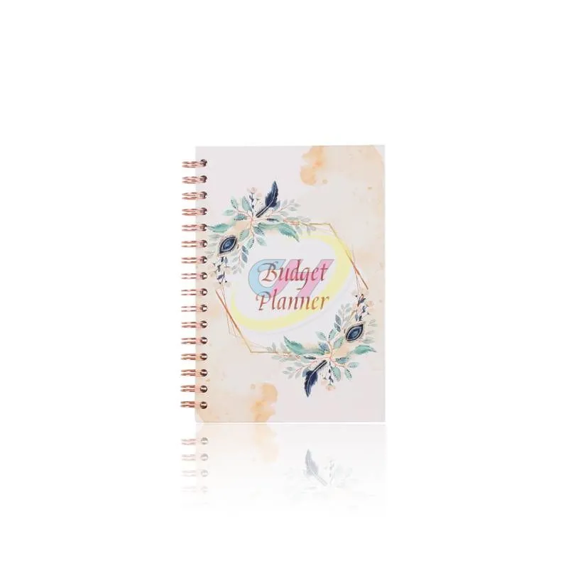 Pastel Floral Spiral Notebook - Matte Laminated CMYK Printed Journal