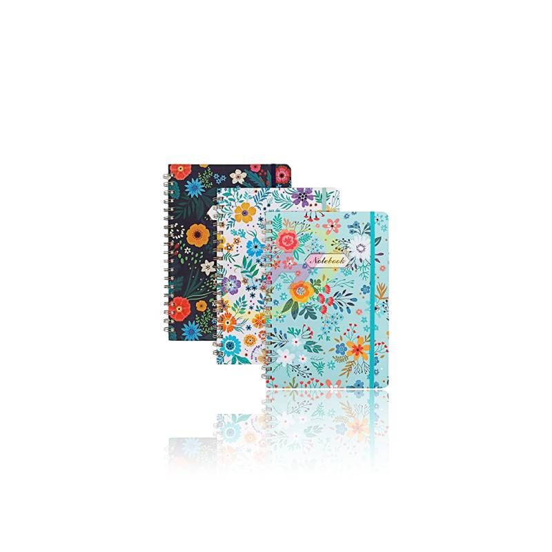 Custom Floral Spiral Notebook - Durable Decorative Journal for Daily Use