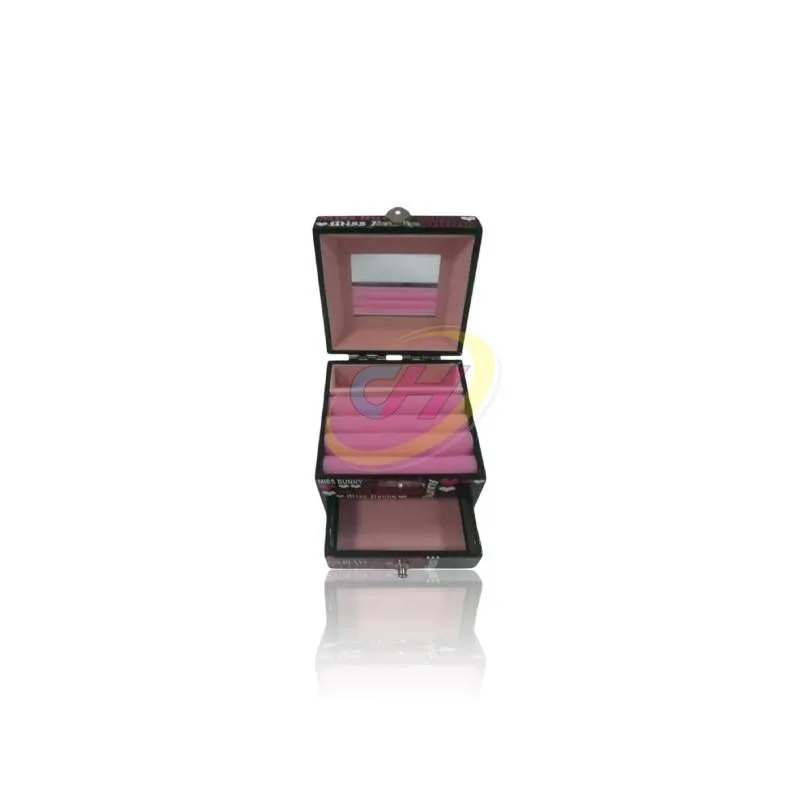 Cartoon Print Drawer Storage Box - Multi-layer Desktop Stationery & Jewelry Organizer