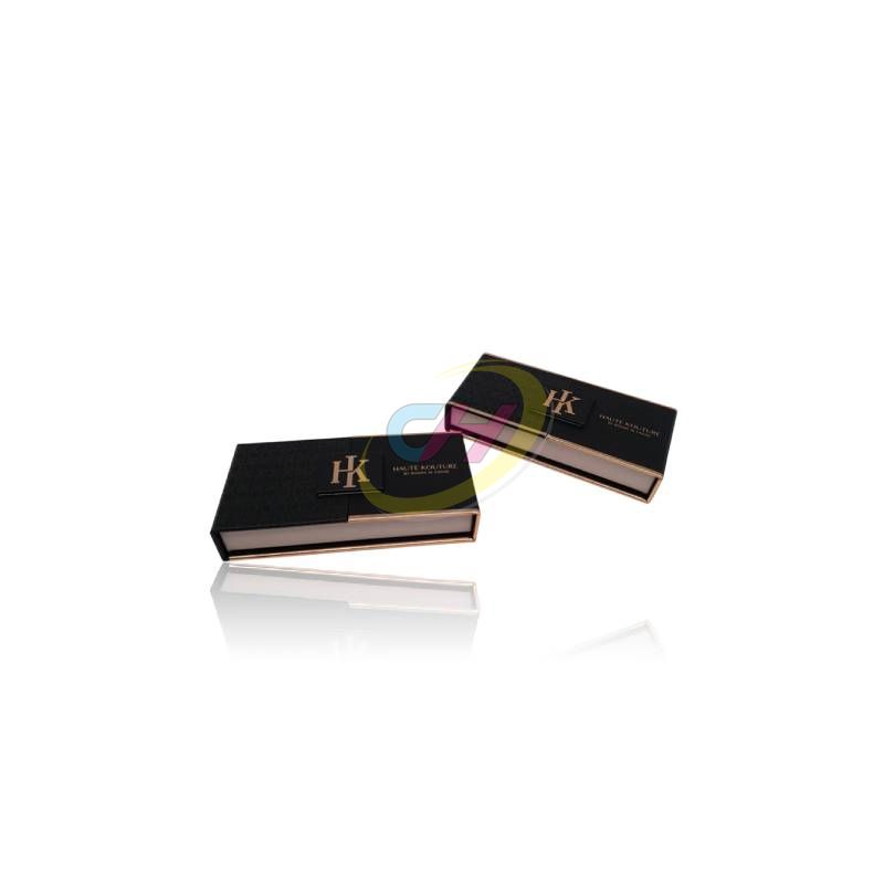 Black Book-Shaped Folding Gift Box, Jewelry Storage Box, Exquisite Gift Packaging Box