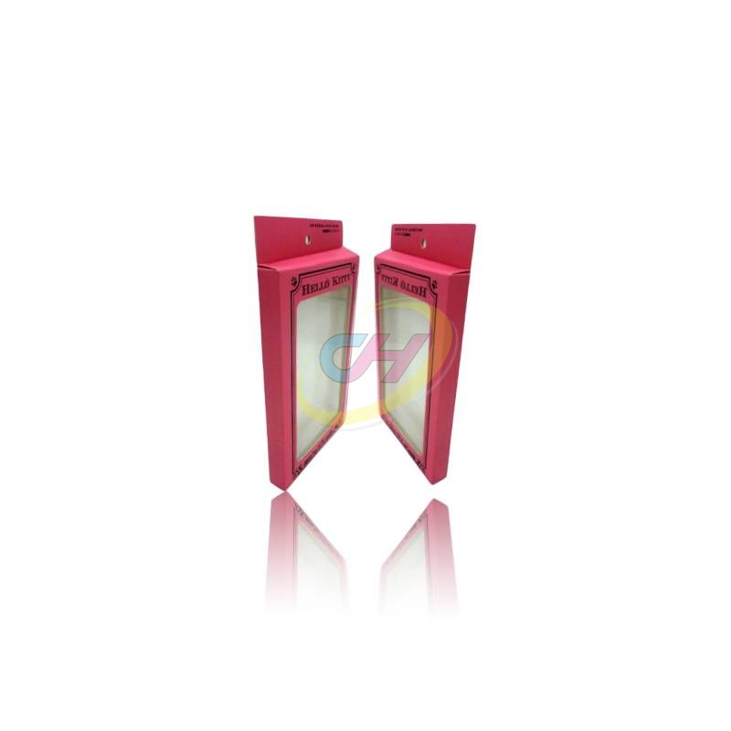 Red Windowed Colorful Packaging Box, Small Gift