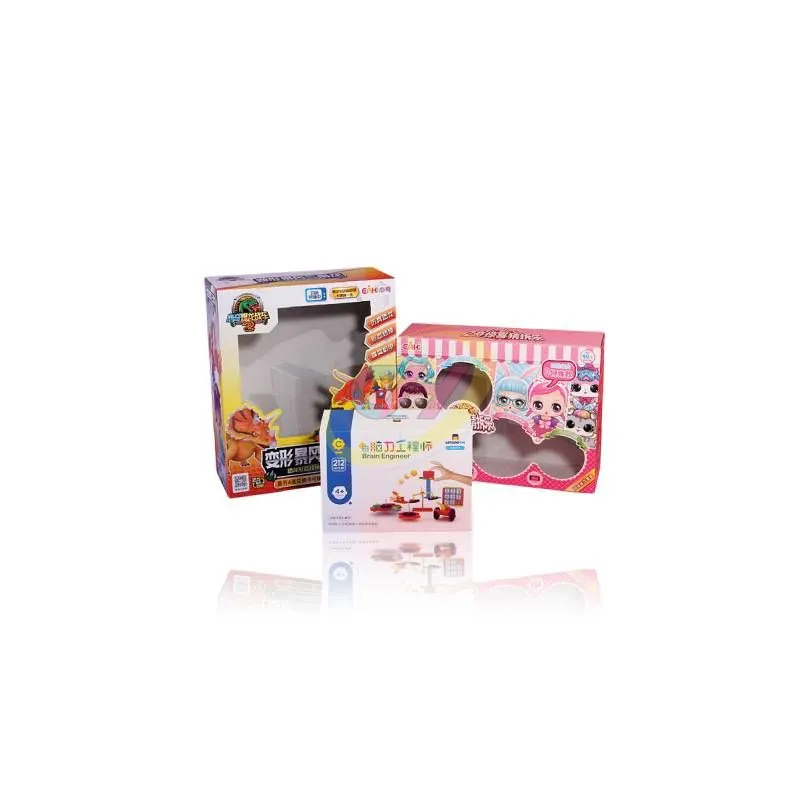 Children's Toy Colorful Gift Box, Cartoon Windowed Storage & Display Box