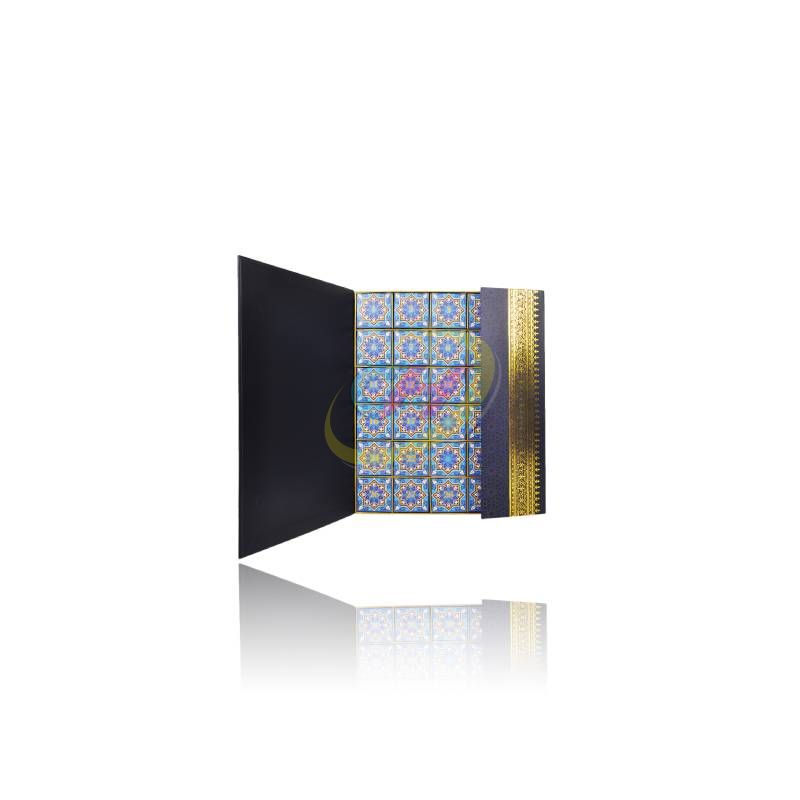 Arabesque Pattern Foldable Multi-Compartment Gift Box - Premium Festival Gift Packaging Book