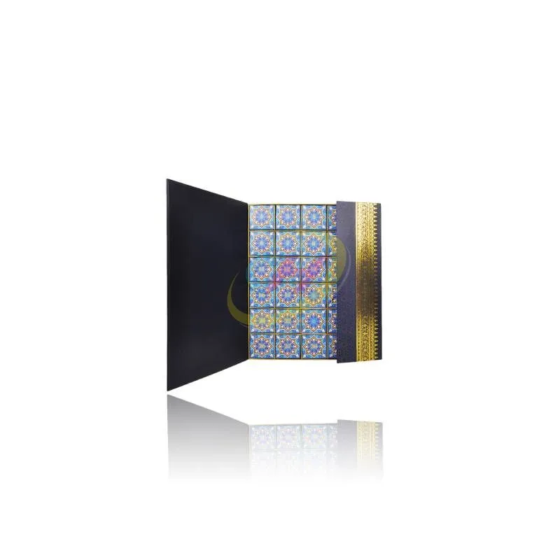 Arabesque Pattern Foldable Multi-Compartment Gift Box - Premium Festival Gift Packaging Book