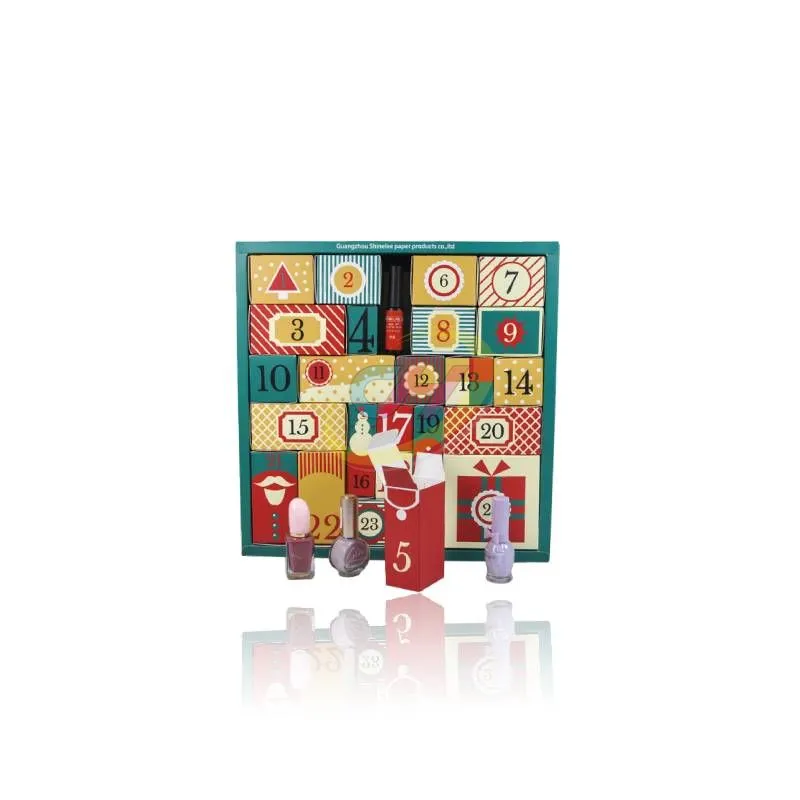 Vintage Interactive Christmas Advent Calendar (24-Surprise Compartment Style)