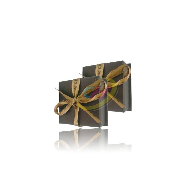 Luxury Matte Black Ribbon Gift Box (Elegant Packaging for Jewelry & Small Gifts)