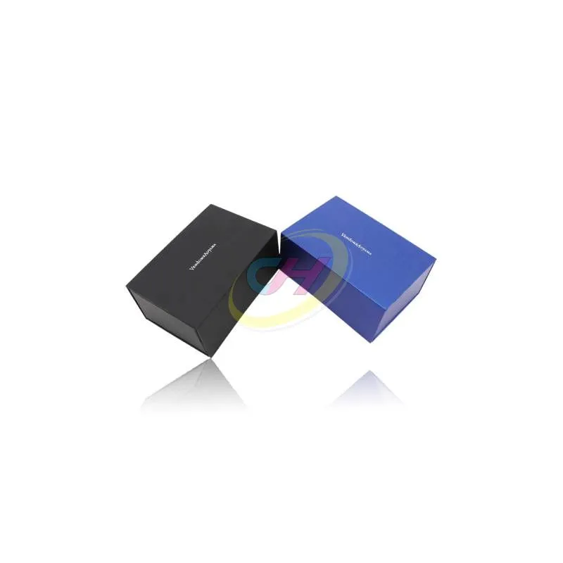Modern Luxury Blue & Black Magnetic Gift Box (Sleek Branded Packaging for Electronics/Jewelry)