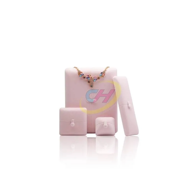 Pink Portable Multi-Layer Velvet Jewelry Box - Compact Storage Case for Rings & Earrings