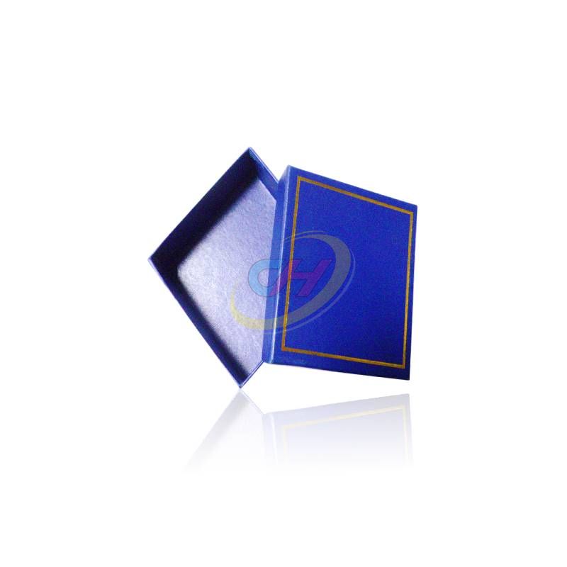 SERICONCEPT Navy Blue Gold Trim Luxury Gift Box - Elegant Jewelry Storage Case