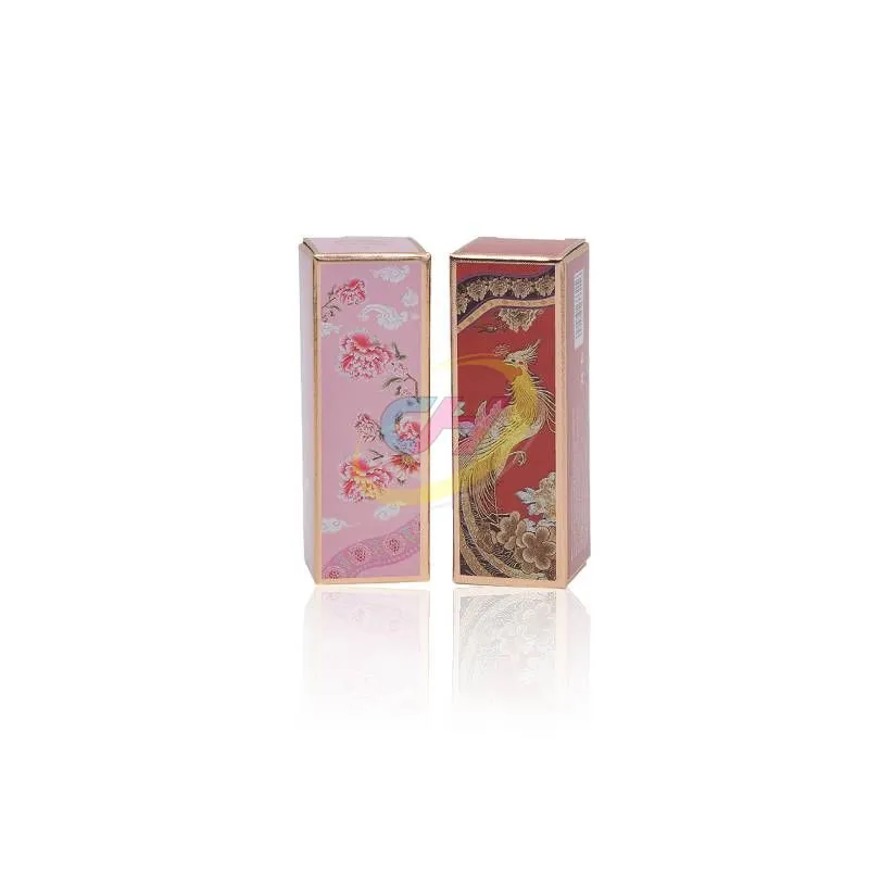Oriental-Inspired Luxury Lipstick Packaging Box - Custom Chinese Motif Makeup Gift Box