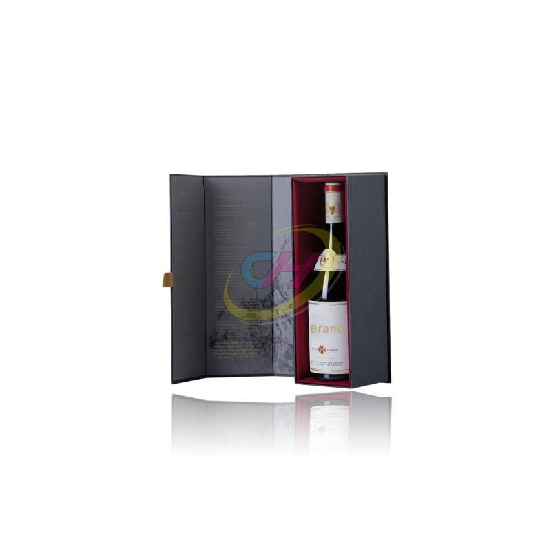 Sleek Contrast Wine Gift Box: Elevate Your Brand’s Luxury Presentation