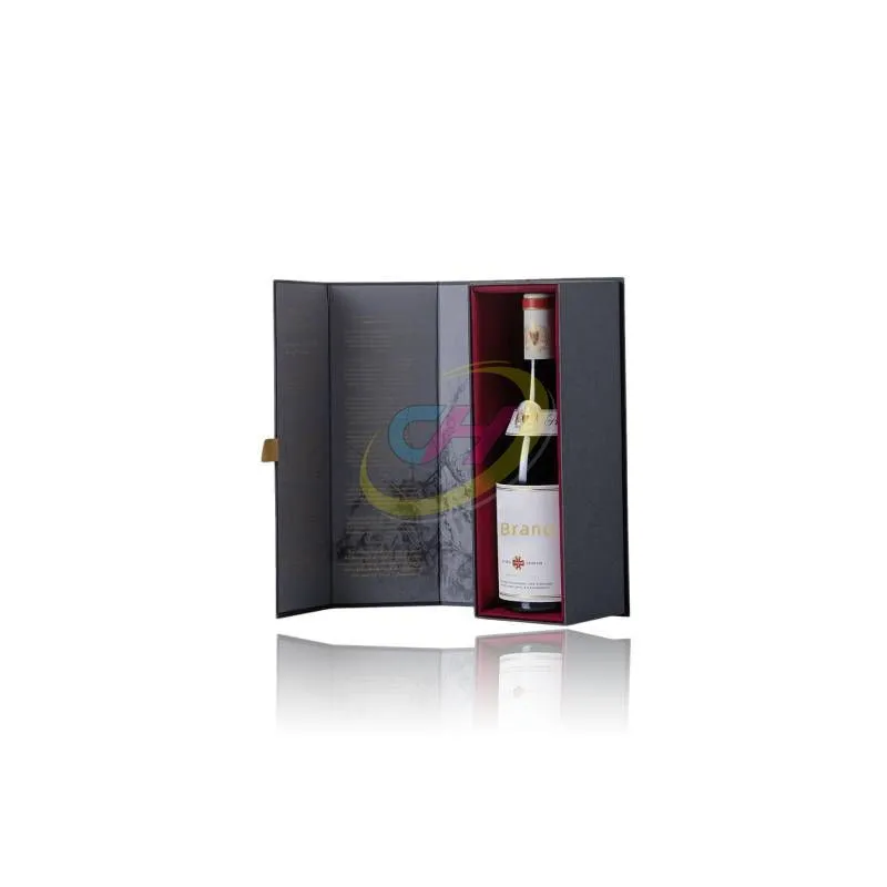 Sleek Contrast Wine Gift Box: Elevate Your Brand’s Luxury Presentation