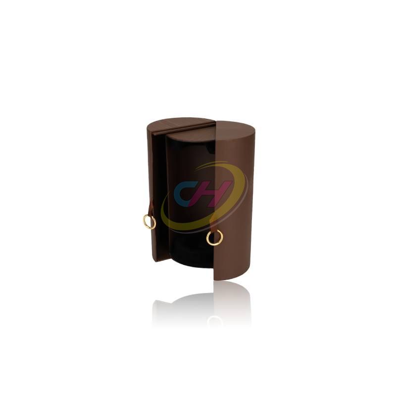Vintage - Style Cylindrical Wine Gift Box: Blend of Elegance & Functionality