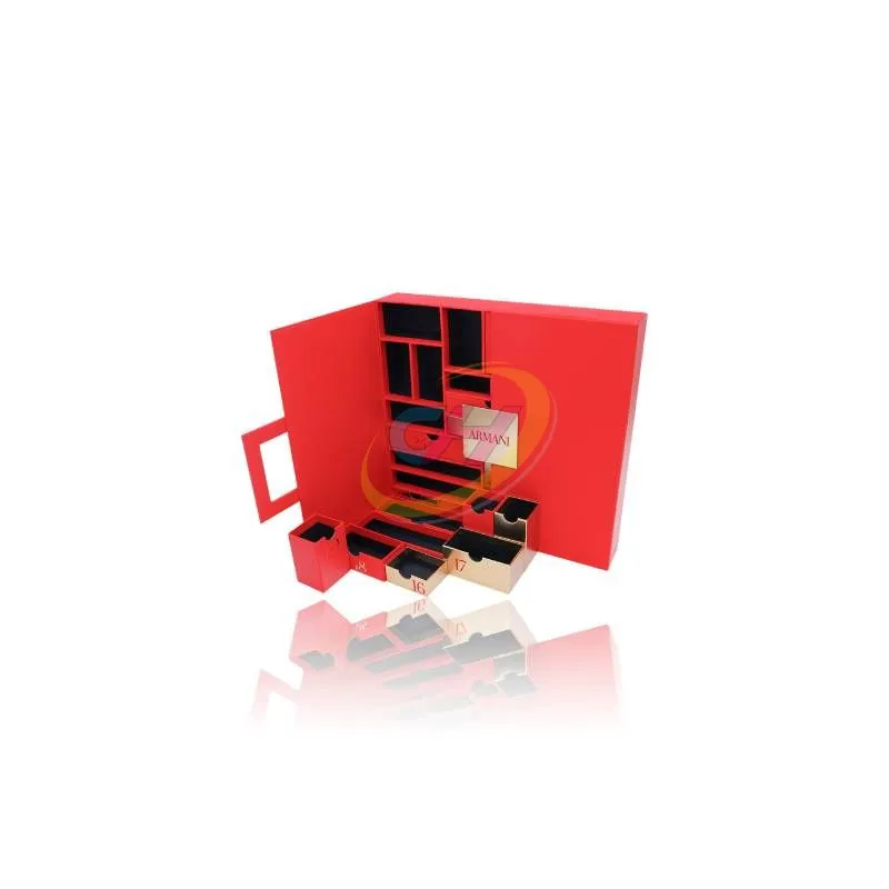 Luxury Red Advent Calendar Gift Box - Eco - Friendly, Factory - Direct Premium Holiday Countdown