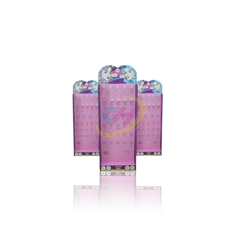 Pink Cartoon Themed Paper Vertical Display Stand