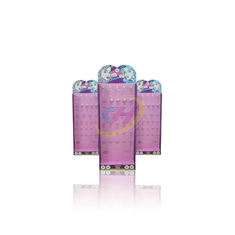 Pink Cartoon Themed Paper Vertical Display Stand