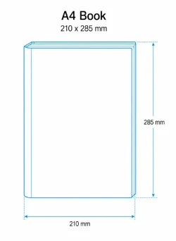 A4 book die-cut template 210x285