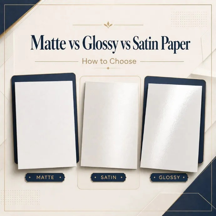Matte vs Glossy vs Satin Paper: How to Choose