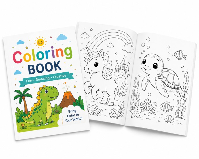 custom coloring book