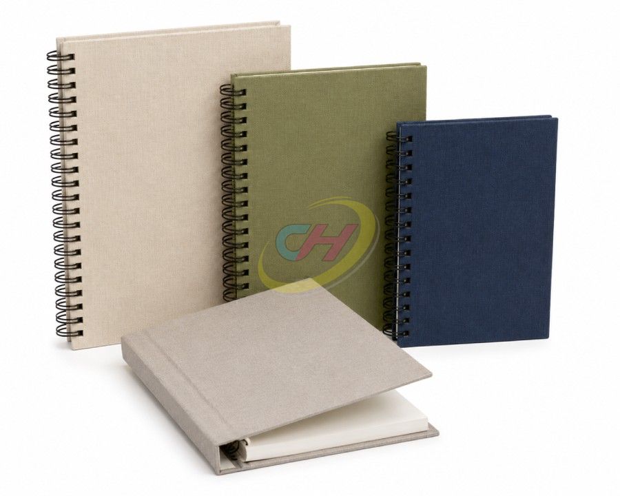 Linen Cover Books with Wire-O Binding