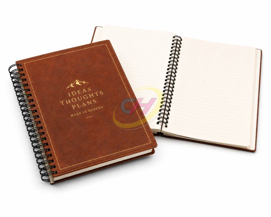 Spiral Bound PU Leather Book Printing