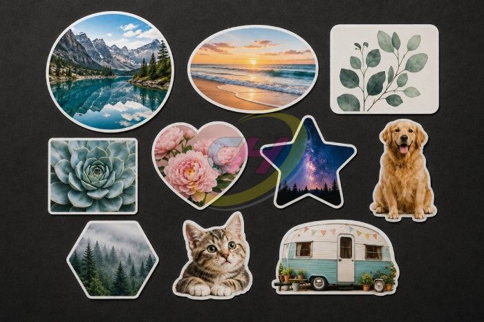 Custom Sticker Size and Shape