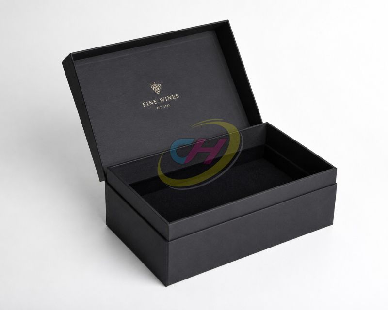 Hinged Lid Wine Box