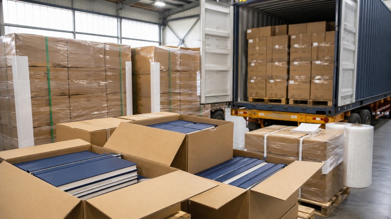 International shipping logistics for printed books from China