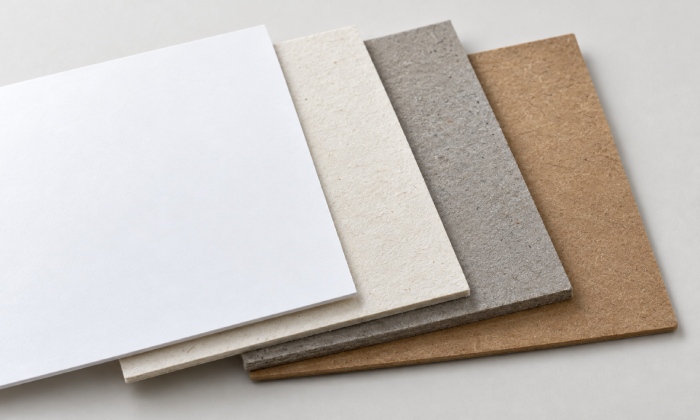 Different recycled paper grades for books and packaging
