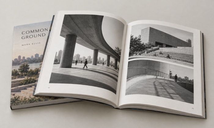 Modern illustrated book printed on recycled uncoated paper